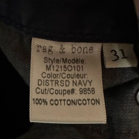 Rag & Bone Jeans Men’s Size 31 Standard Issue Fit 3 Slim Straight Leg - Picture 6 of 7